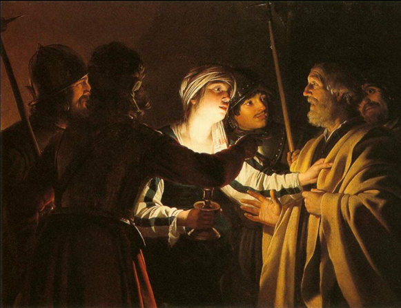 Il diniego di Pietro, Gerrit Van Honthorst