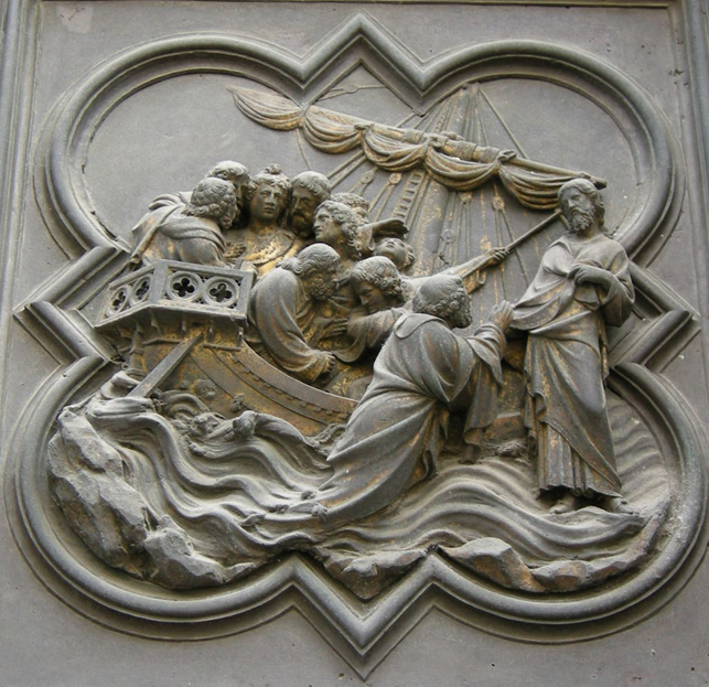 Dettaglio della Porta Nord del Battistero di Firenze – Lorenzo Ghiberti